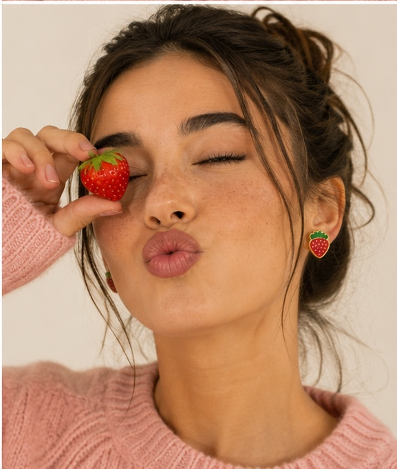Strawberry studs