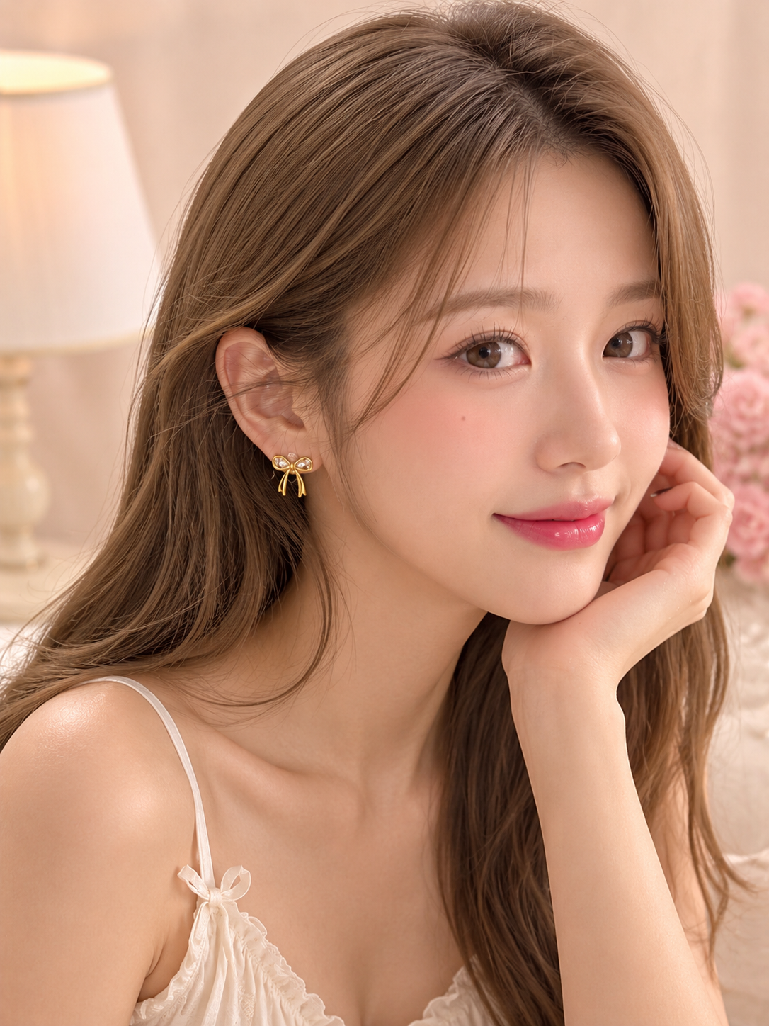 Bow daimond studs