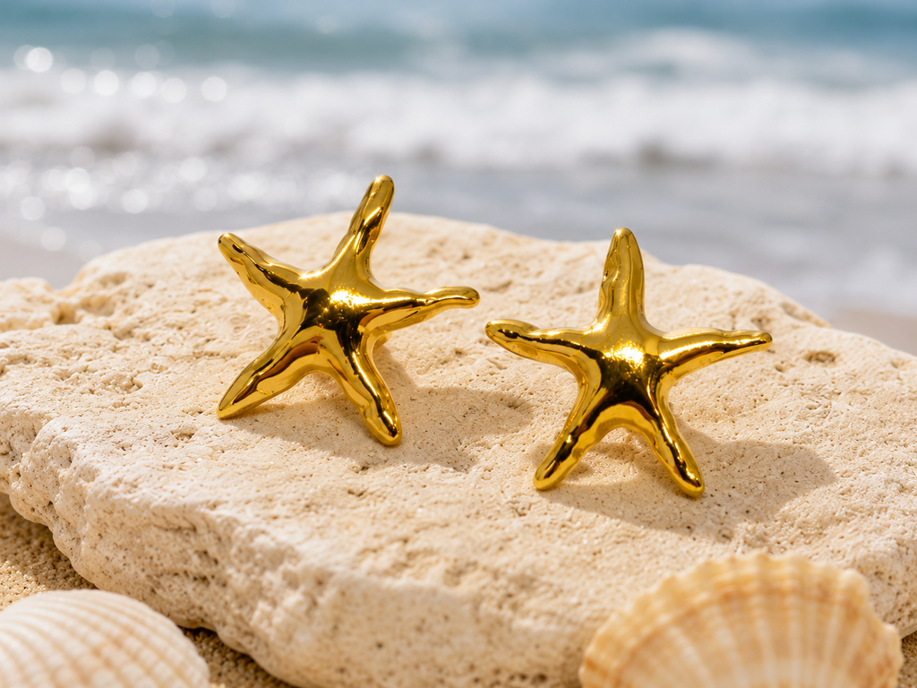 Costal seashell earrings