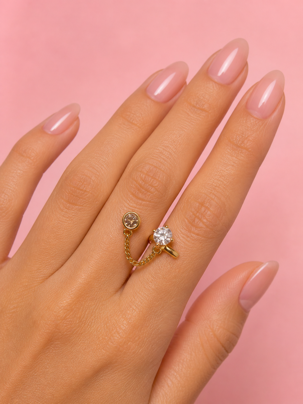 Two diamond chain ring