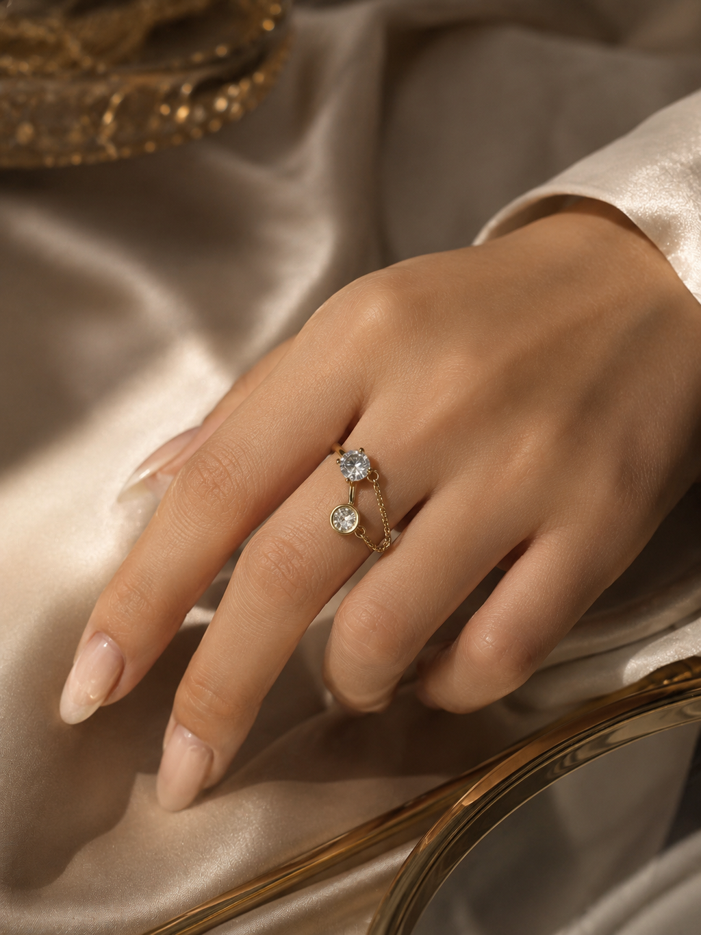 Two diamond chain ring