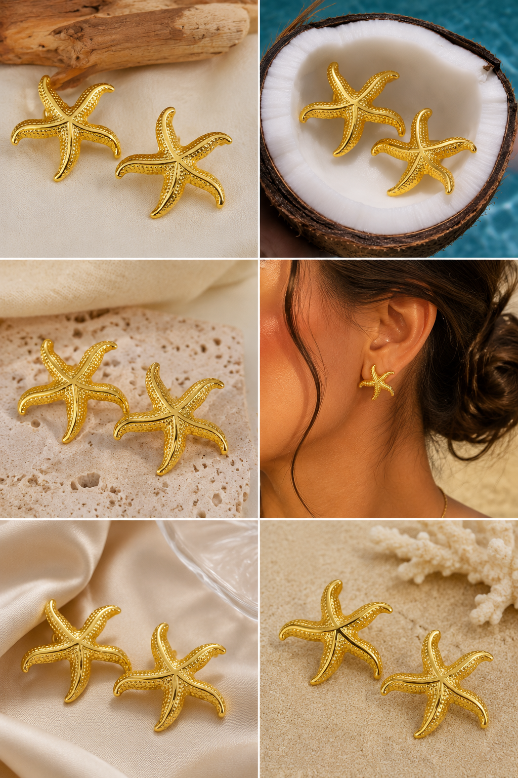 Starfish studs