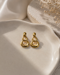 Three drop earrings