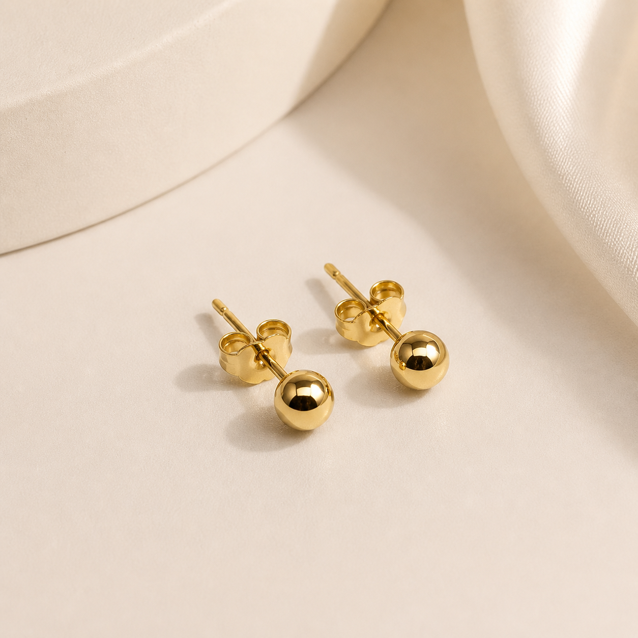 Gold ball studs (minimal)