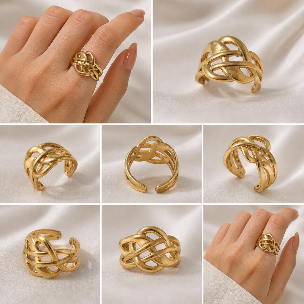 Knot statement ring