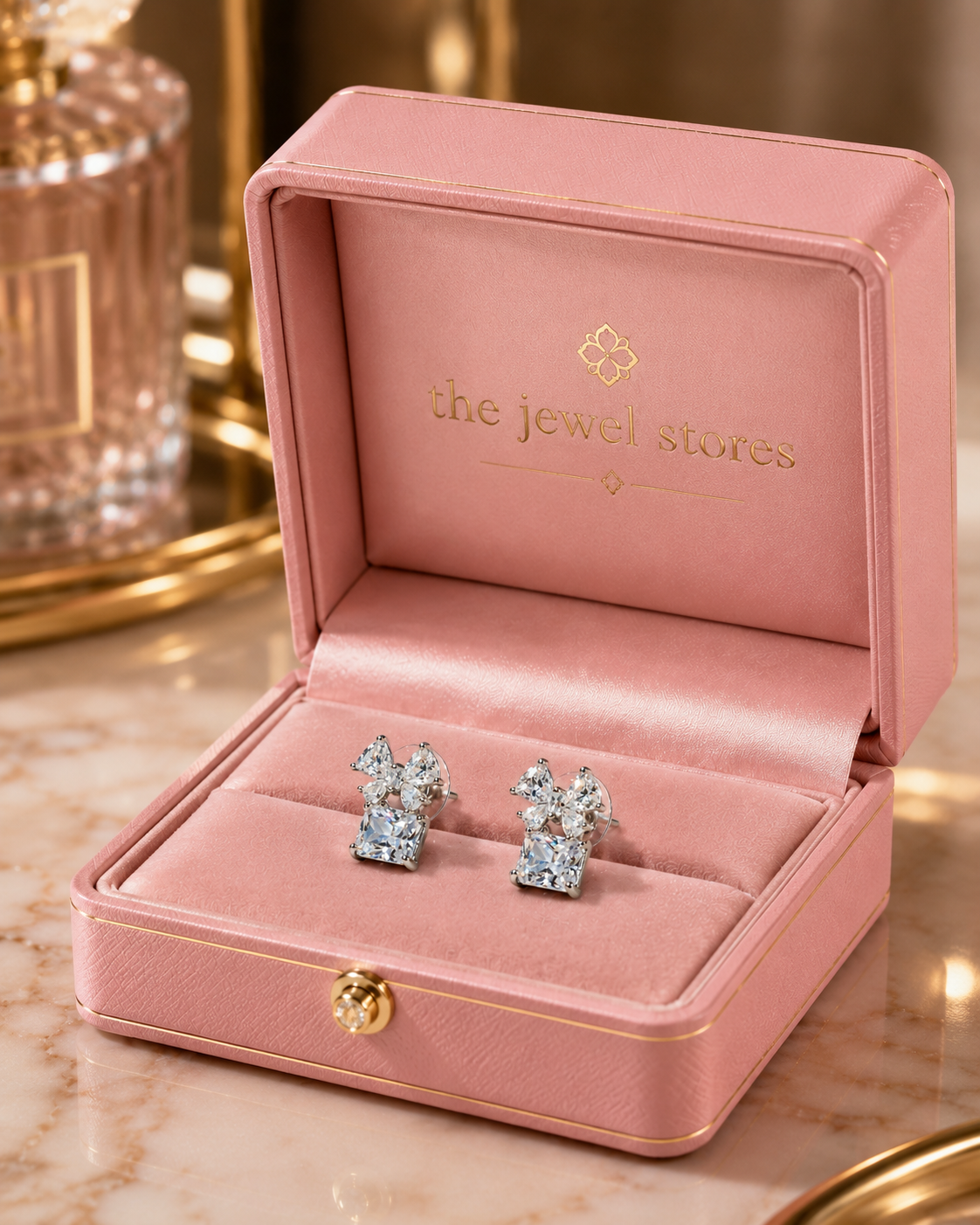 Daimond Bow sparkle earrings