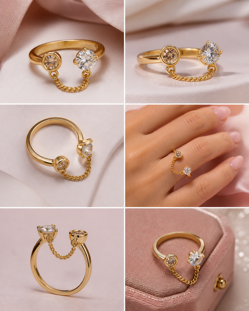 Two diamond chain ring
