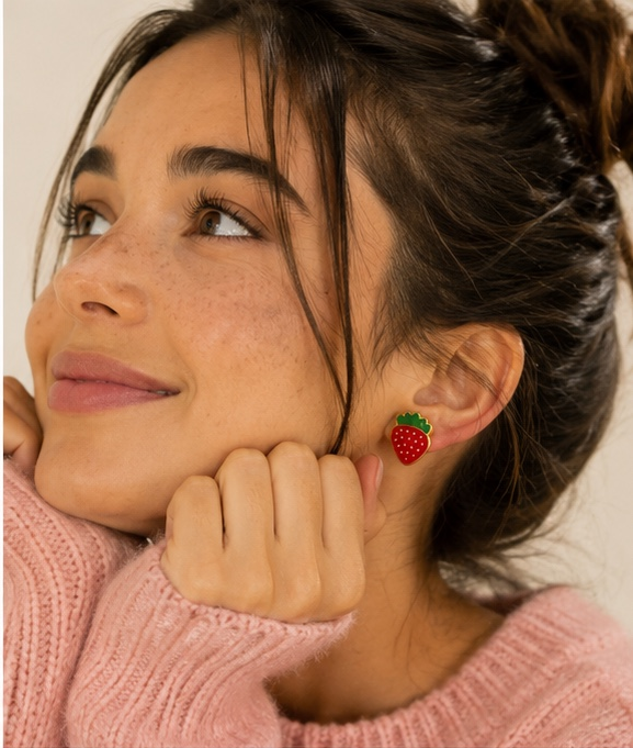 Strawberry studs