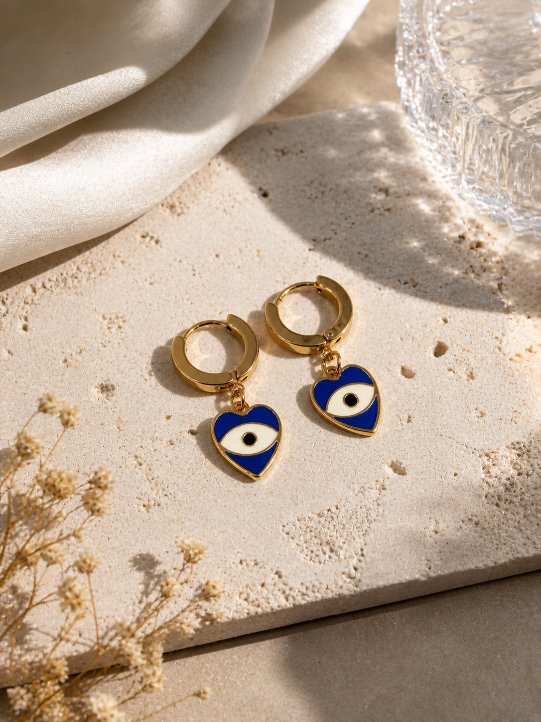 Evil eye earrings