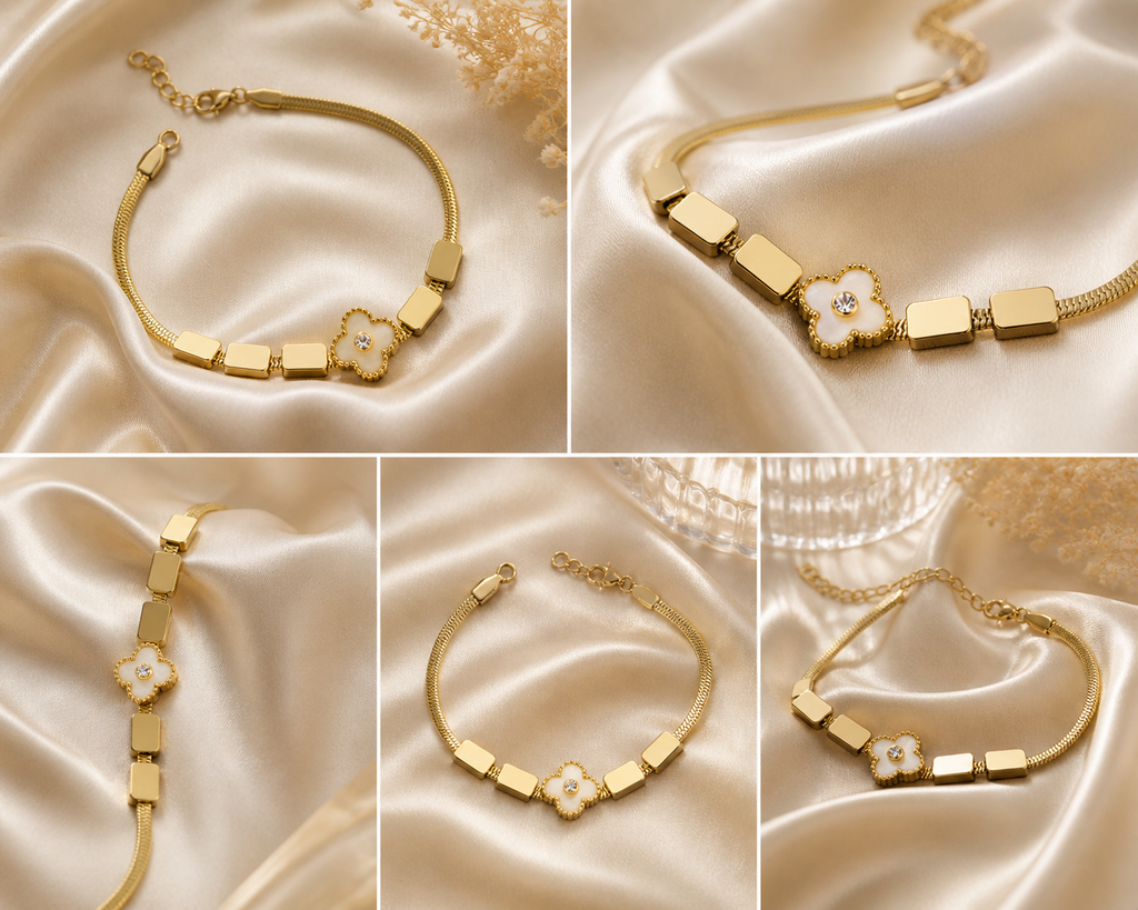 Clover gold bracelet