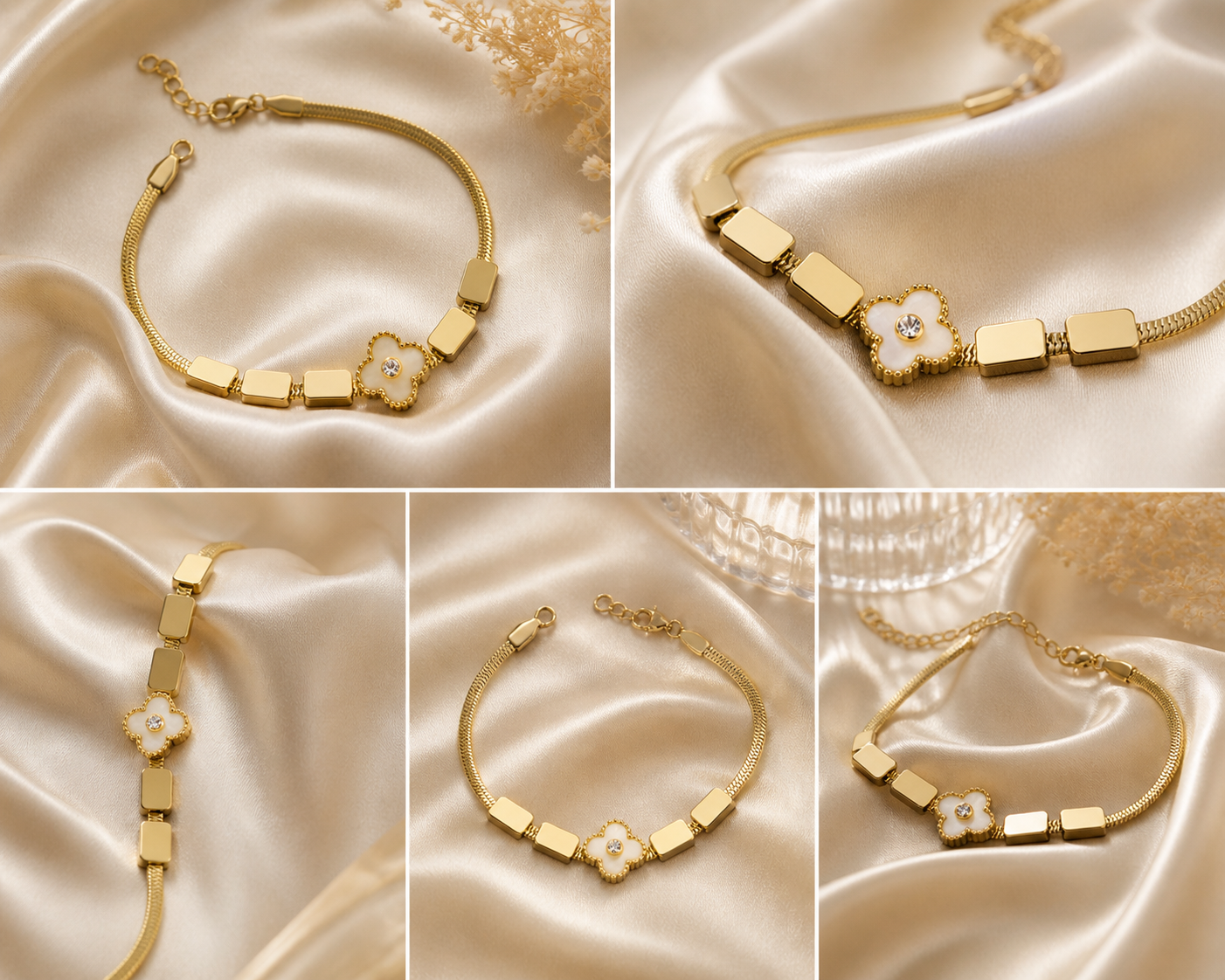Clover gold bracelet