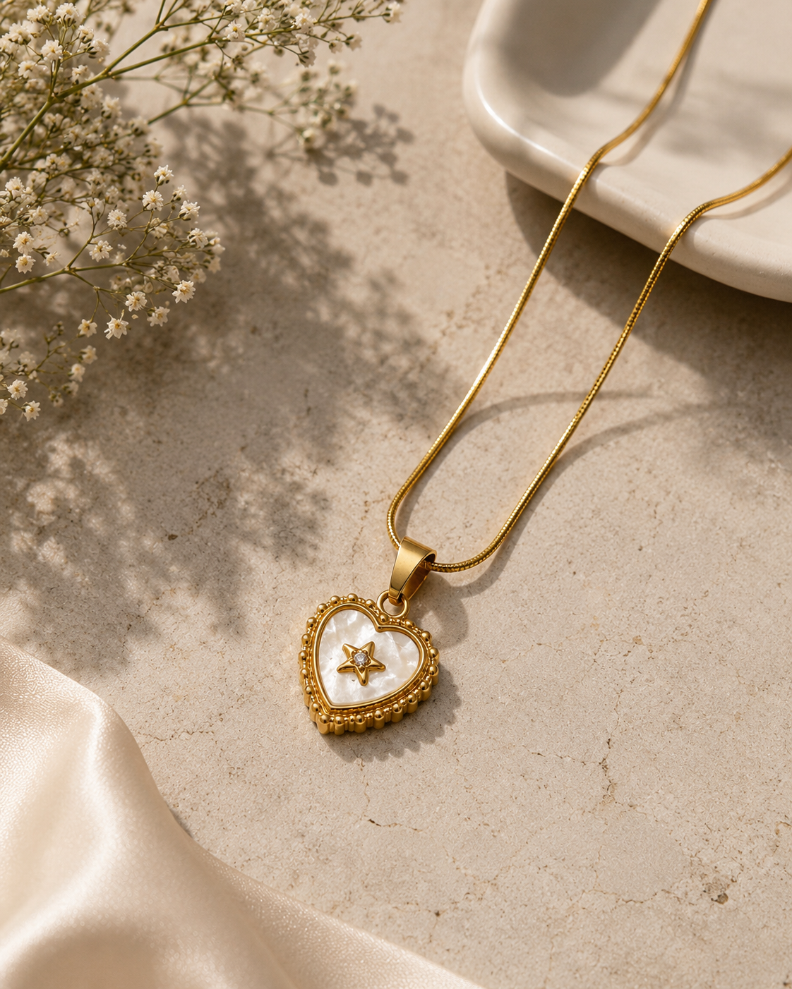 Heart pendant necklace
