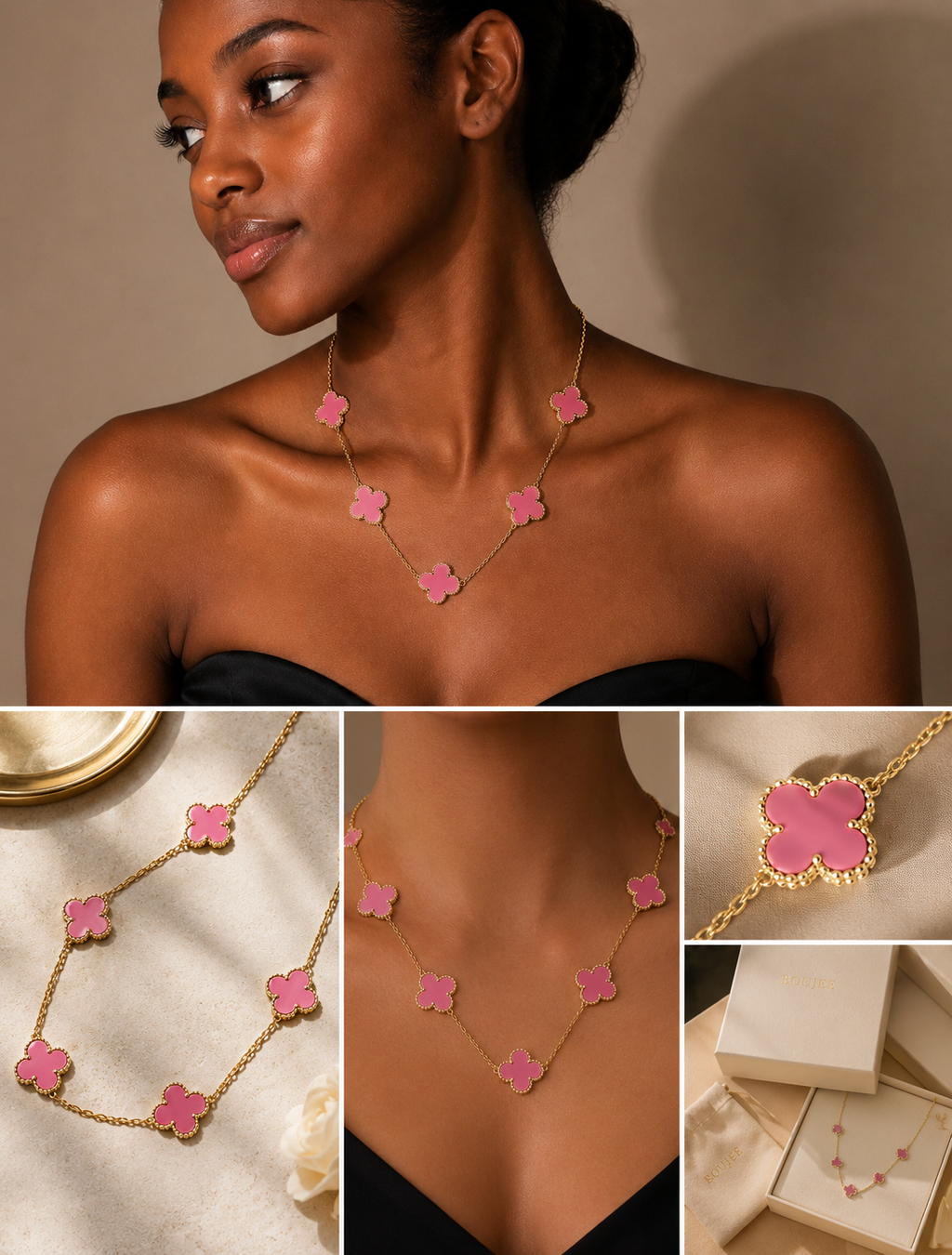 Pink clover set