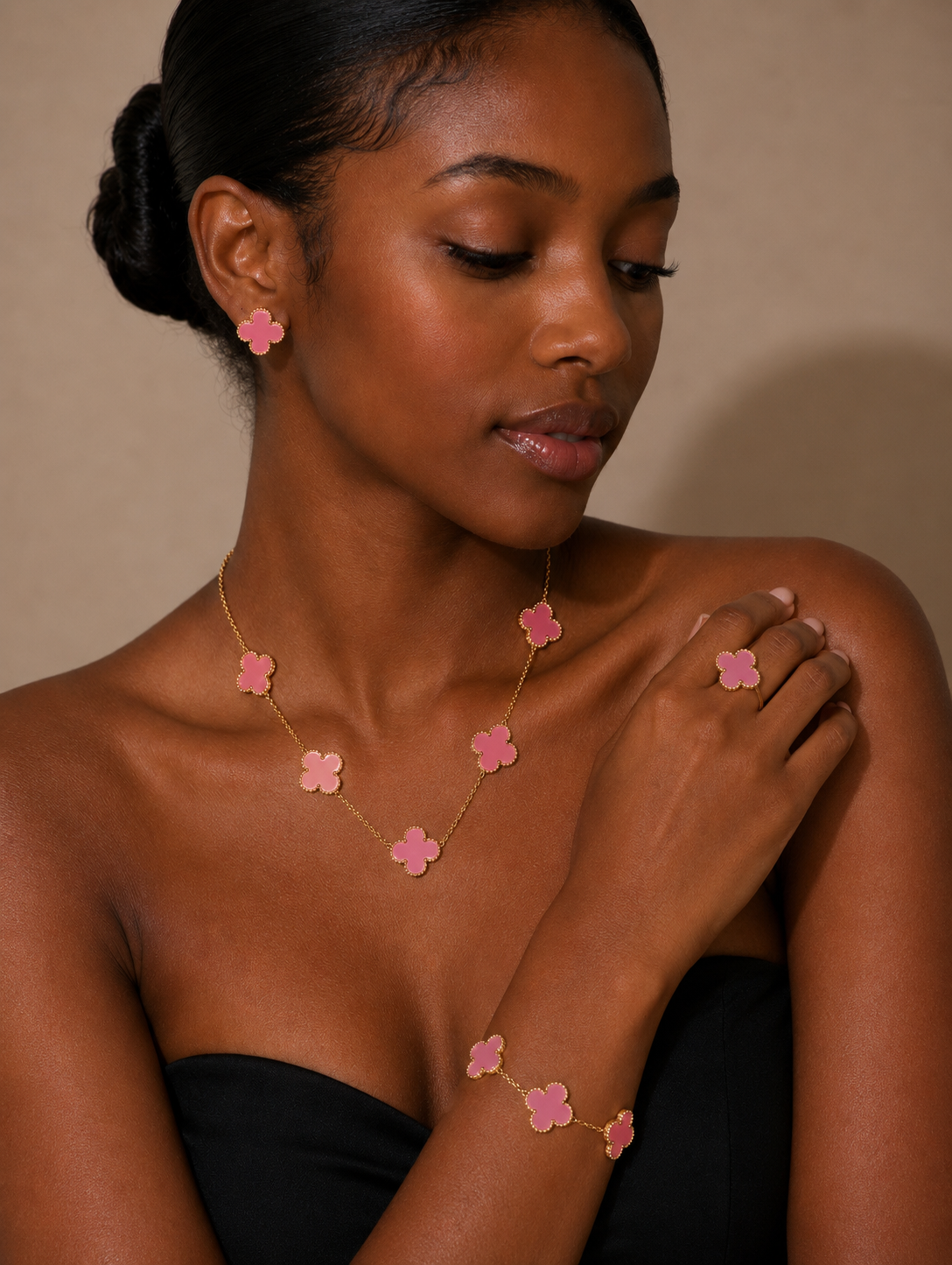 Pink clover set