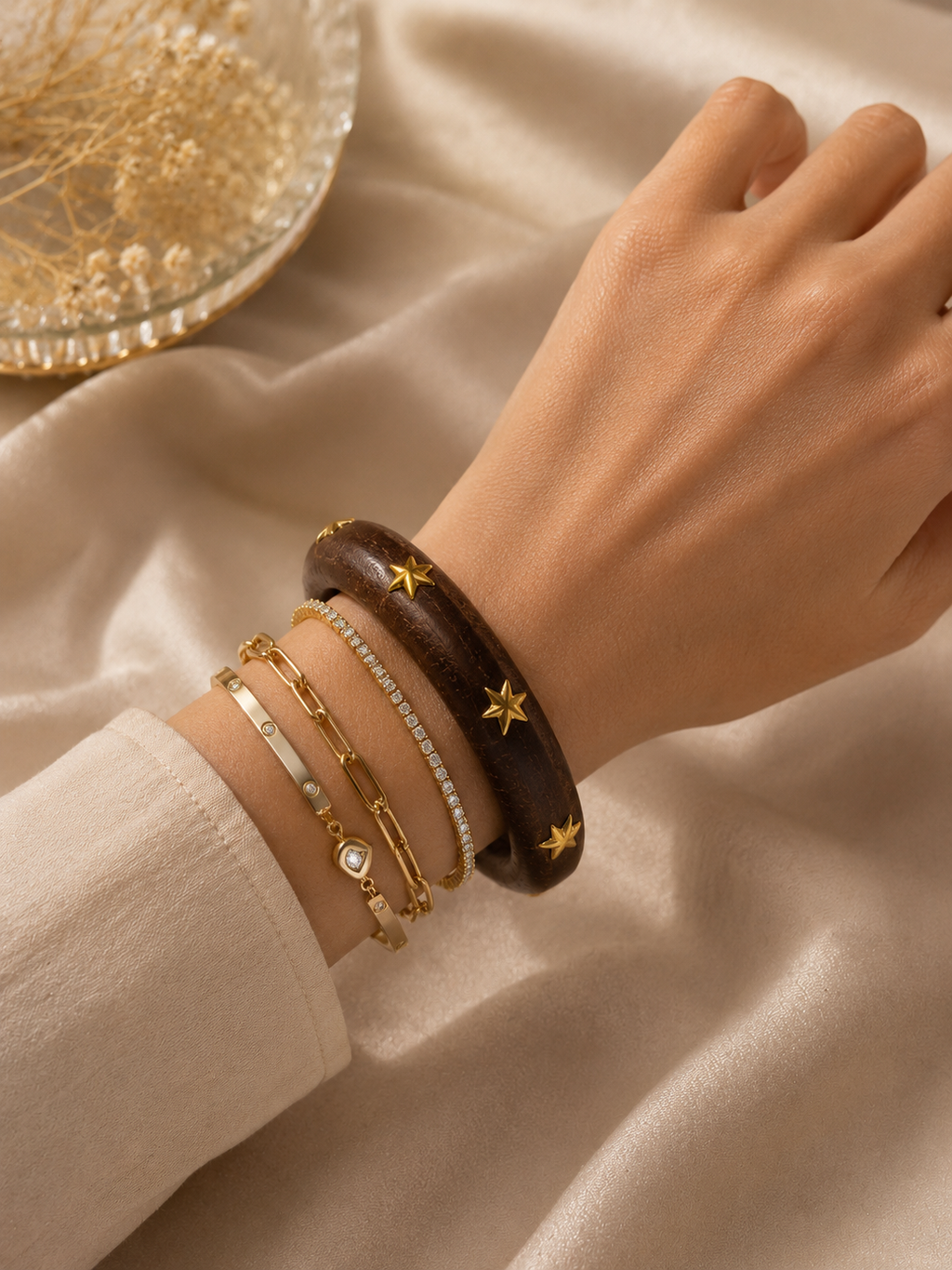 Wooden handcrafted Brown bangle