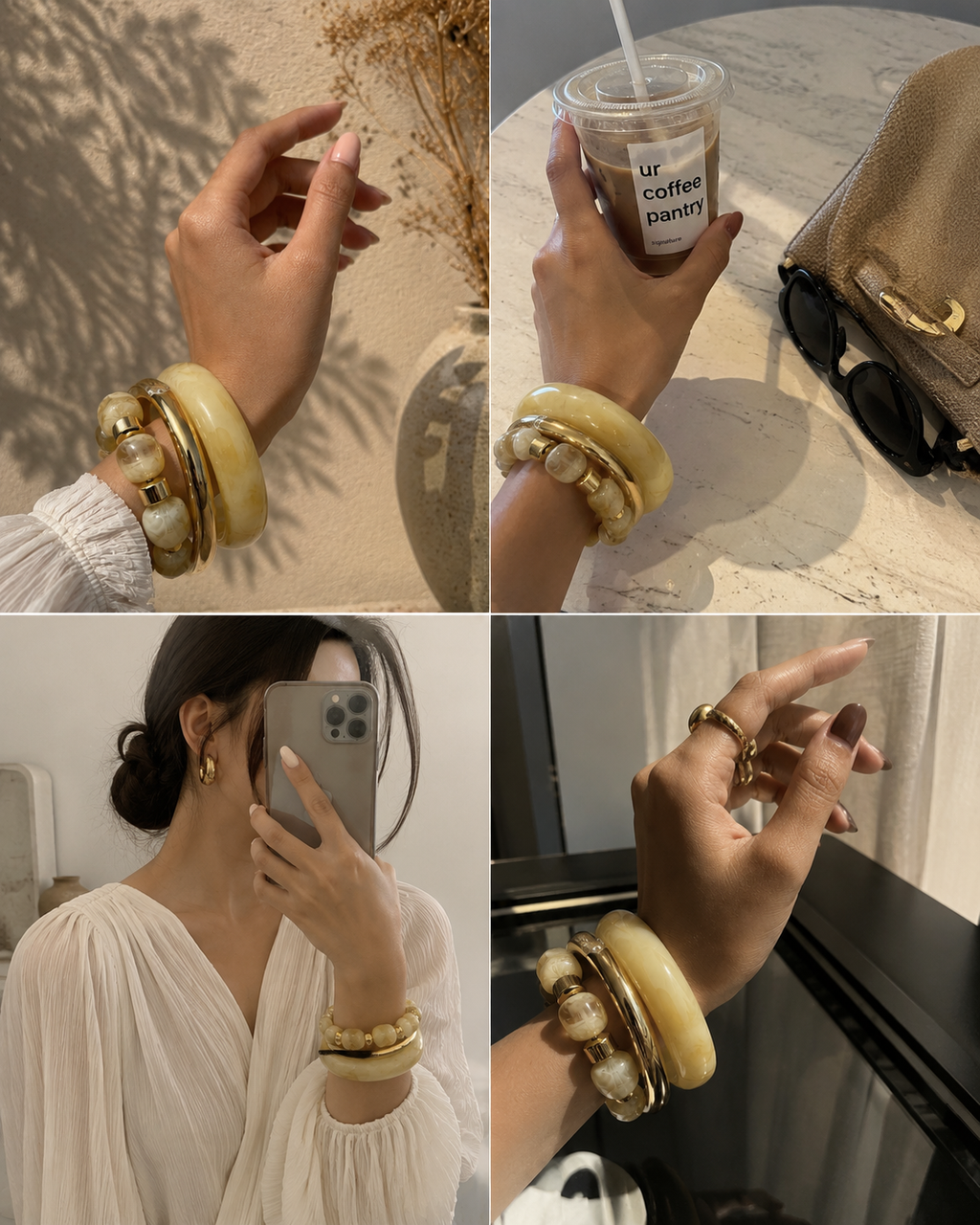 Statement bangles (3 piece)