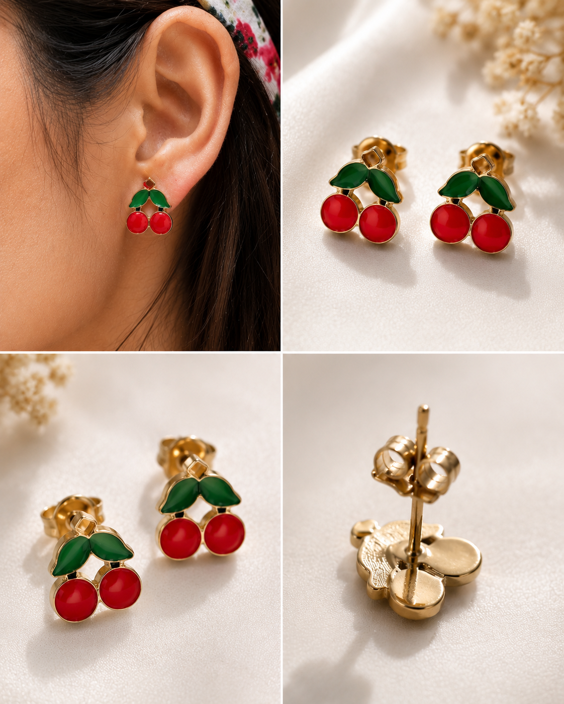 Cherry studs