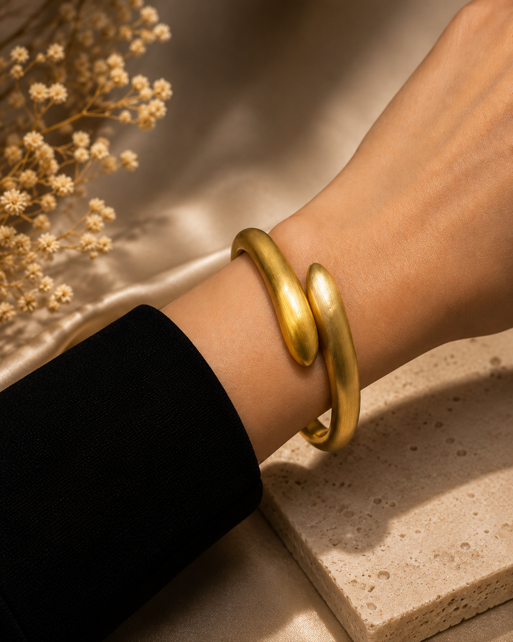 Sculpted matte finish bracelet