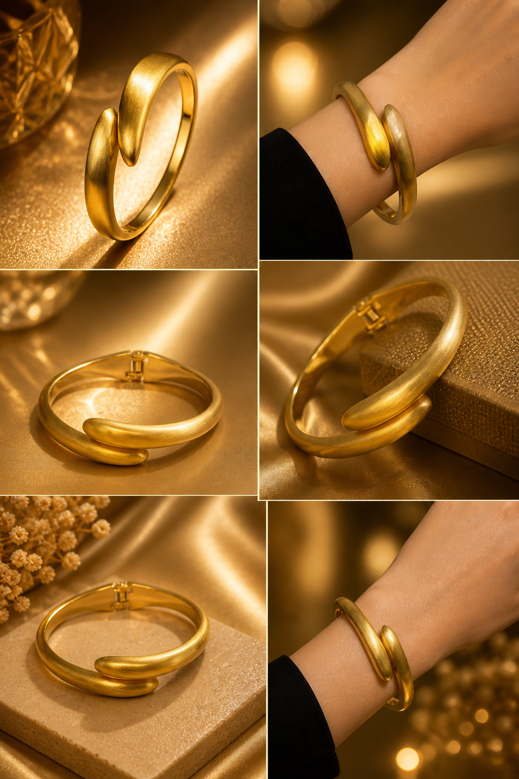 Sculpted matte finish bracelet