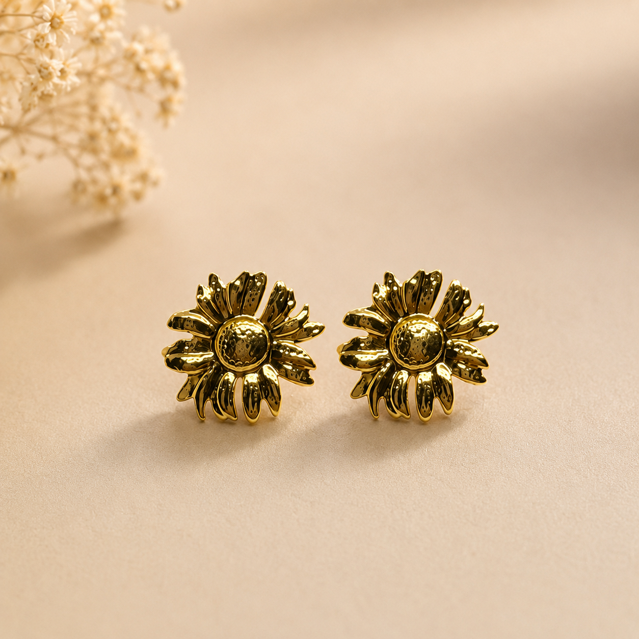 Sunflower earrings