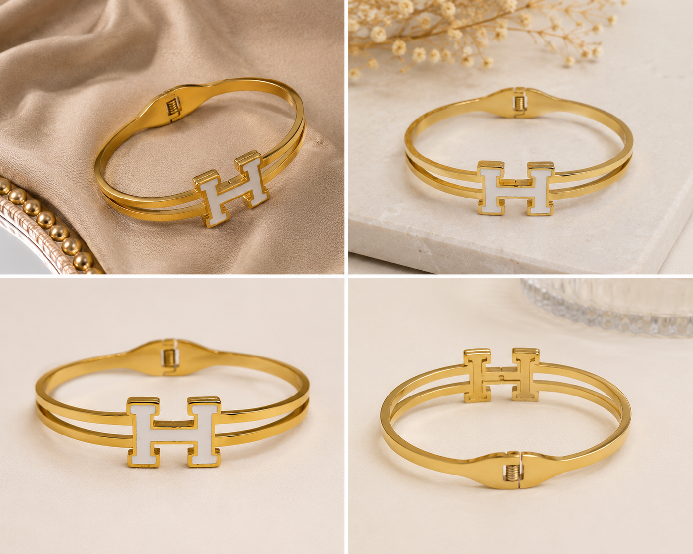 H white bracelet