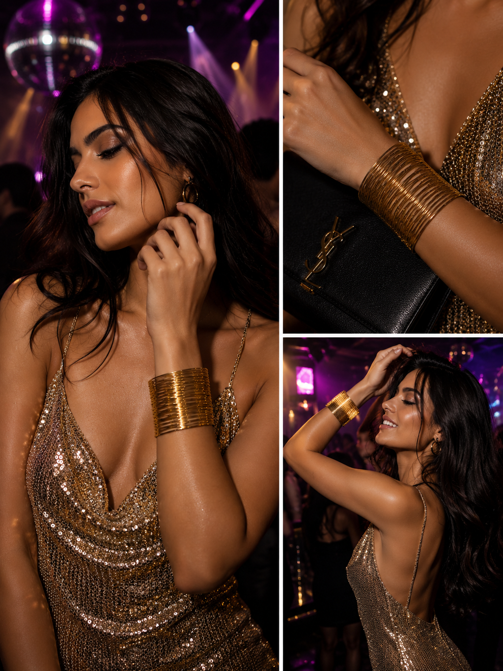 Layered cuff bracelet