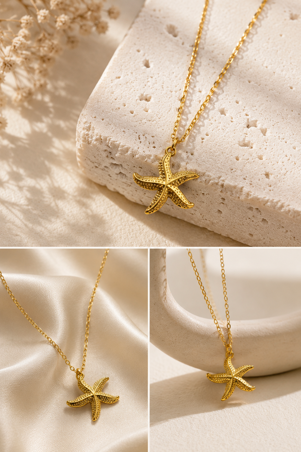 Small starfish necklace