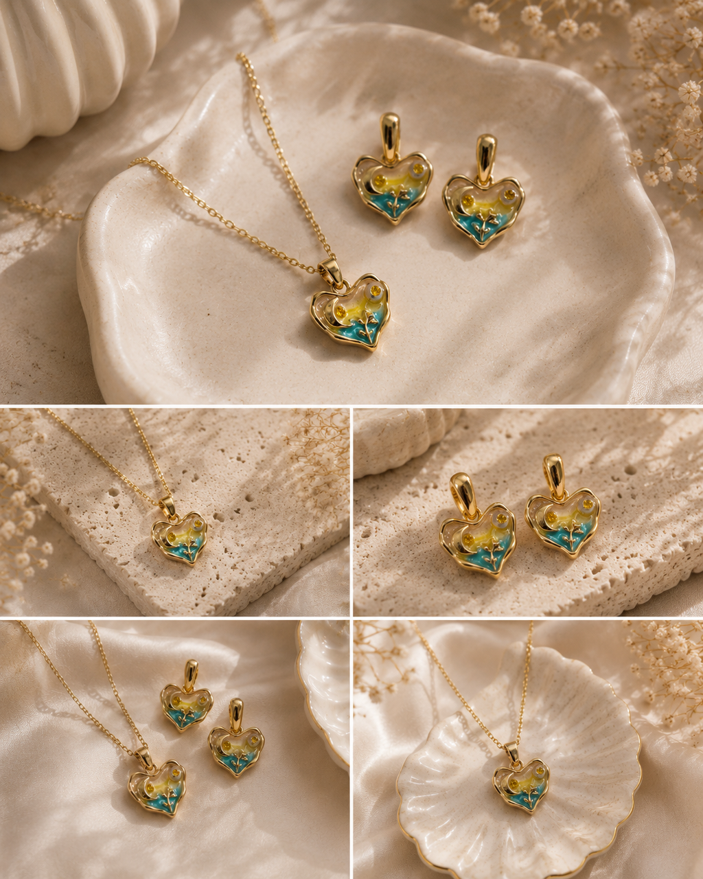 Artistic jewellery set