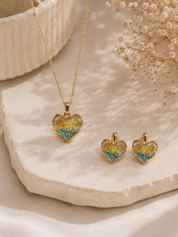Artistic jewellery set