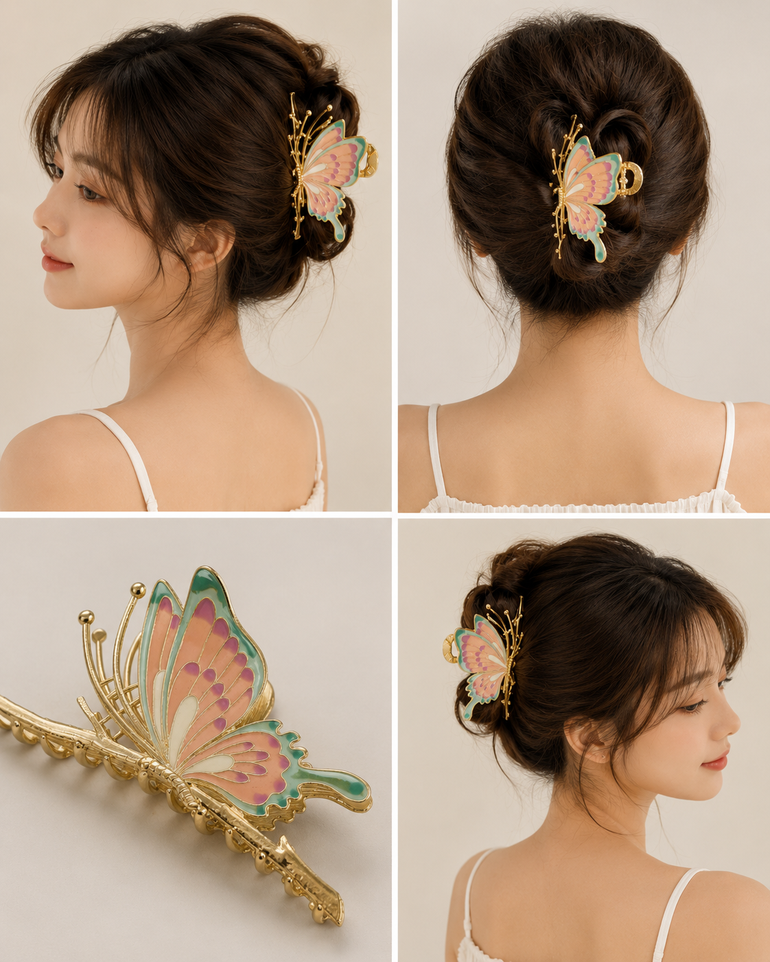 Butterfly claw clip