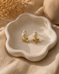 Tulip earrings (white)
