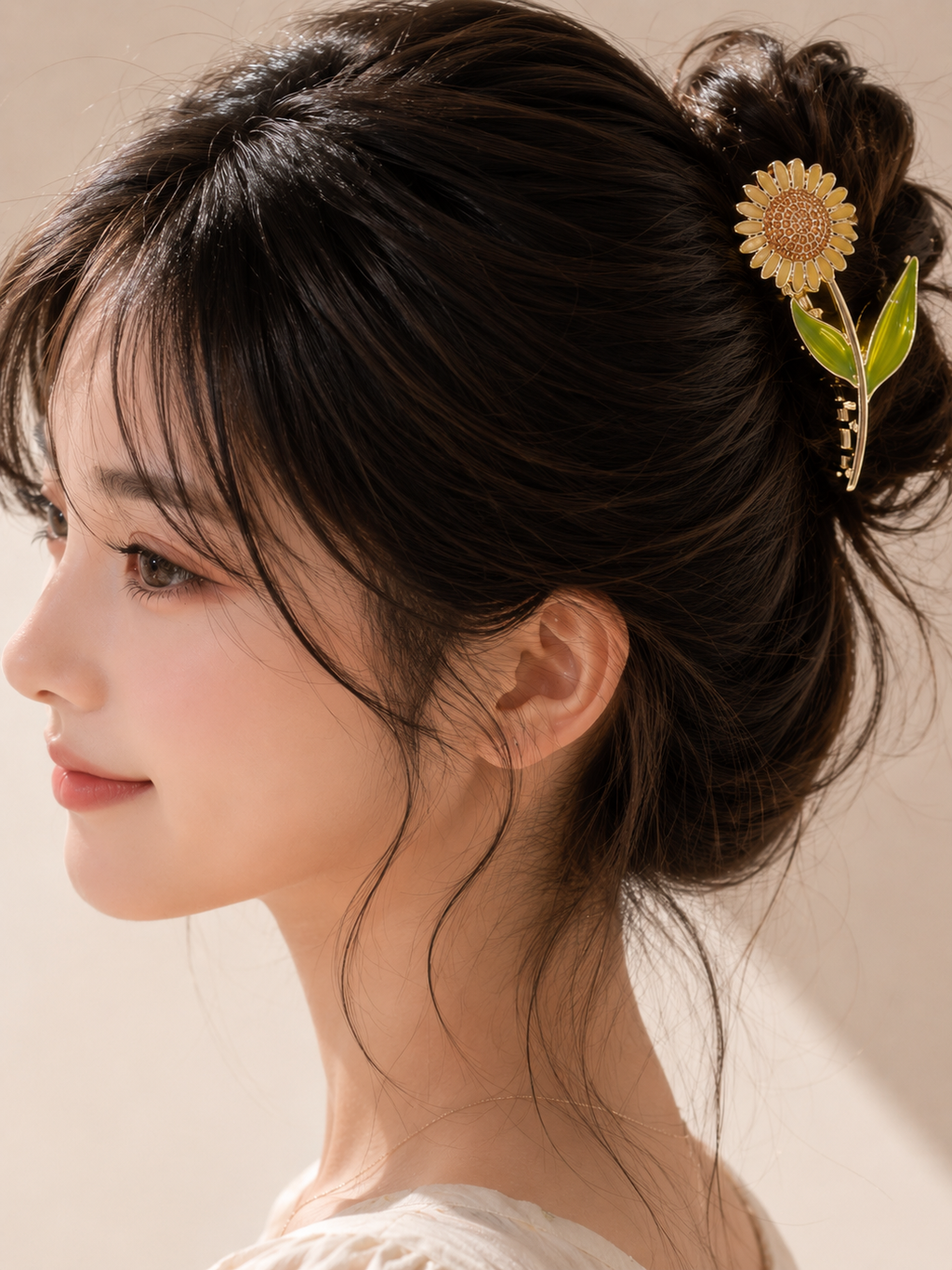 Sunflower claw clip