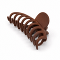 Matte chocolate claw clip