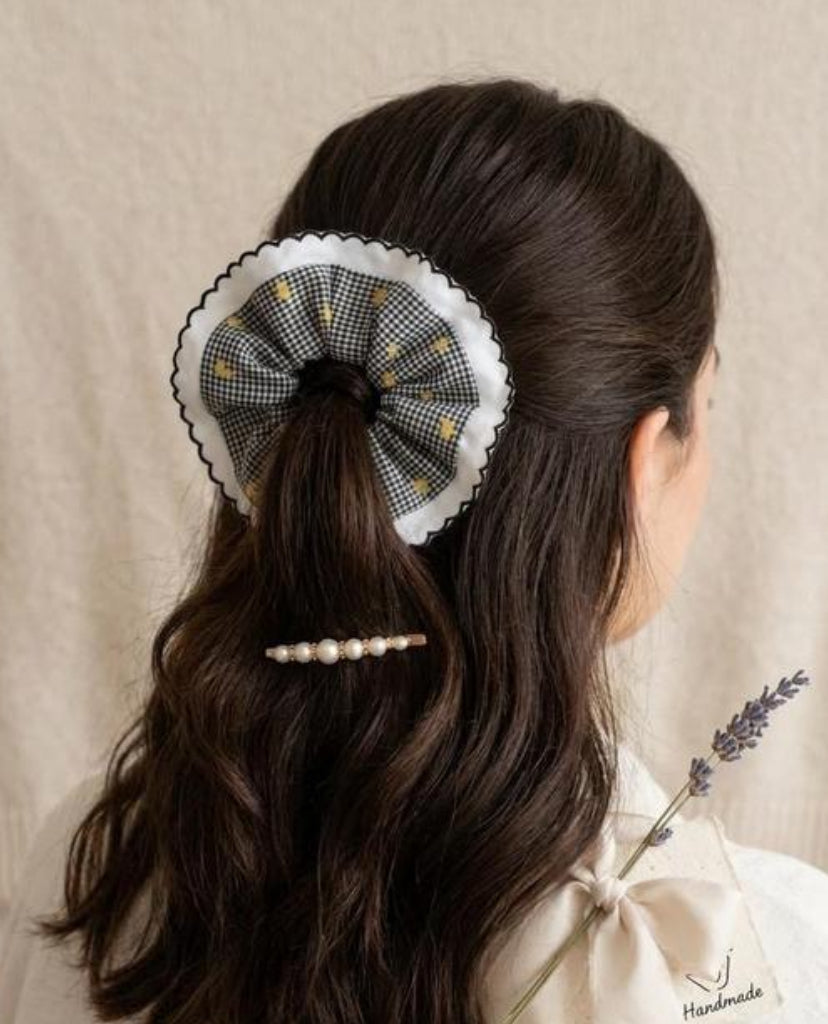 Checkered Scrunchie