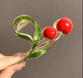 Cherry hair claw