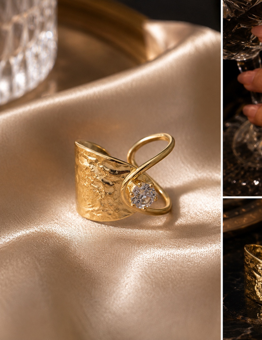 Wrap diamond ring