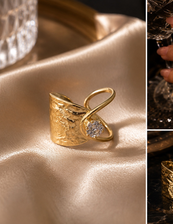 Wrap diamond ring